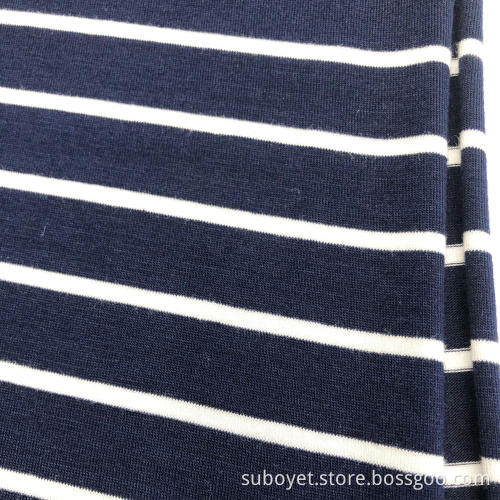 Rayon Spandex Yarn Dyed Stripe Fabric